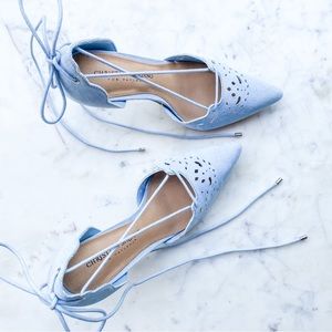 Christian Siriano | Josephine Lace Up Heels